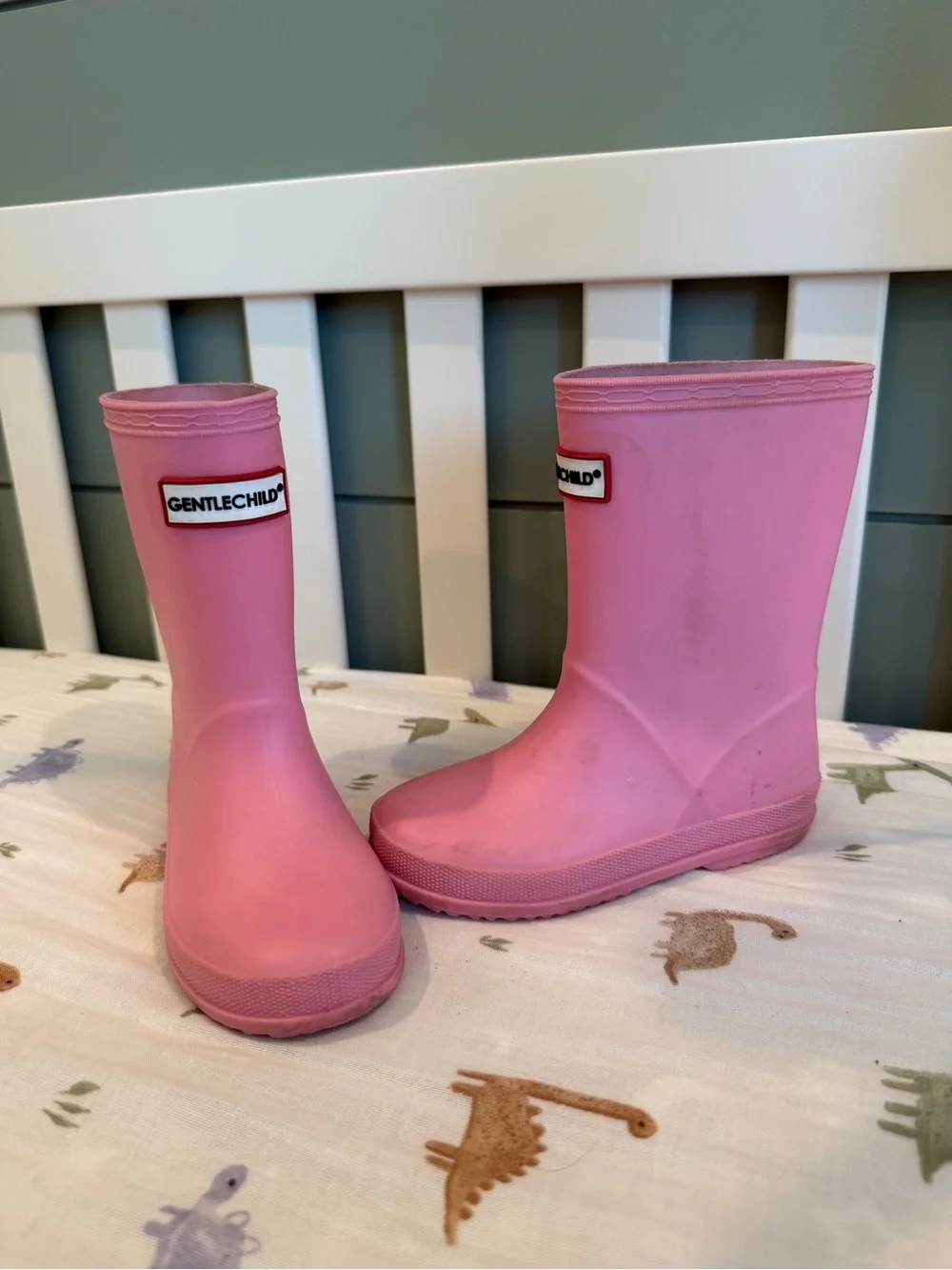 Gentlechild Pink Kids Rain Boots 9T